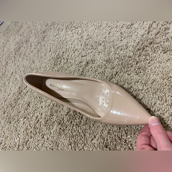 Fama pastor 345 cream/tan heels - Picture 2 of 3